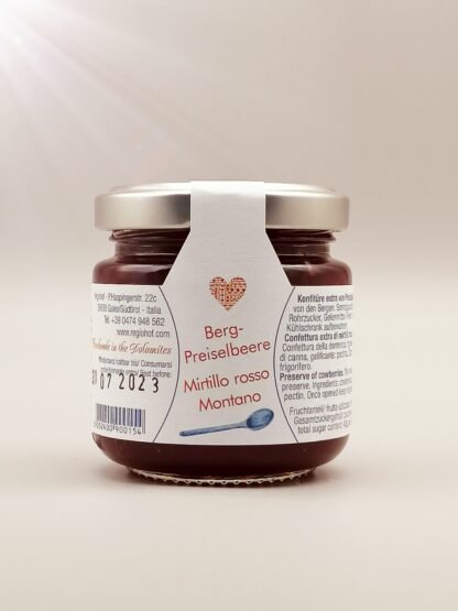 Preiselbeer Fruchtaufstrich 110gr