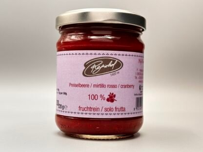 Preiselbeere fruchtrein 100 %, 220 g
